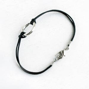 Irregular Karma Bracelet with Waxed Cord Many colors image 4