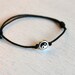 Yin Yang Bracelet, Yin Yang Anklet, (many colors to choose)