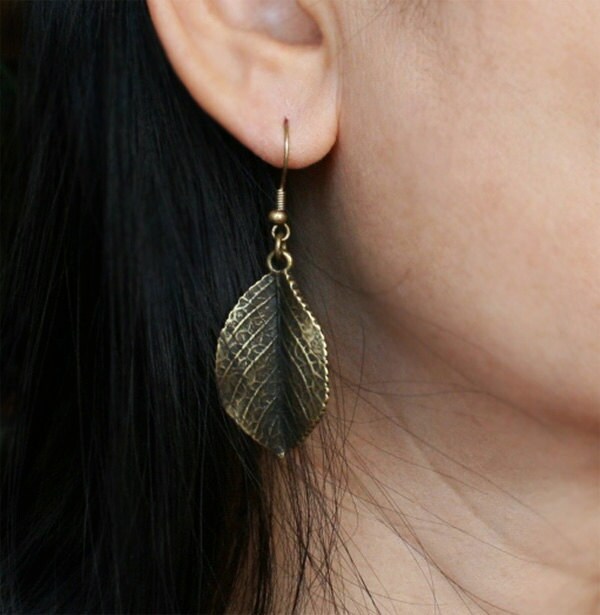 Leaf Earrings Etsy