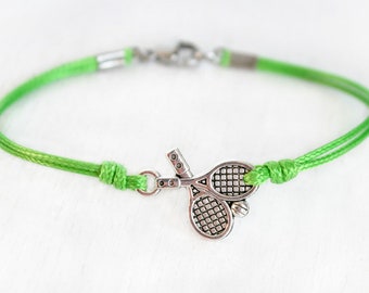 Tennis Racket Bracelet Ankle, (many colors to choose)