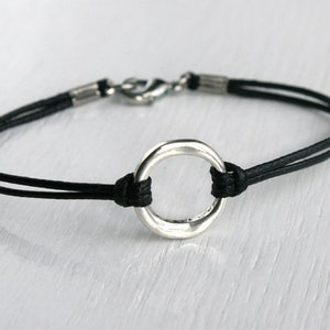 Irregular Karma Bracelet with Waxed Cord Many colors image 3