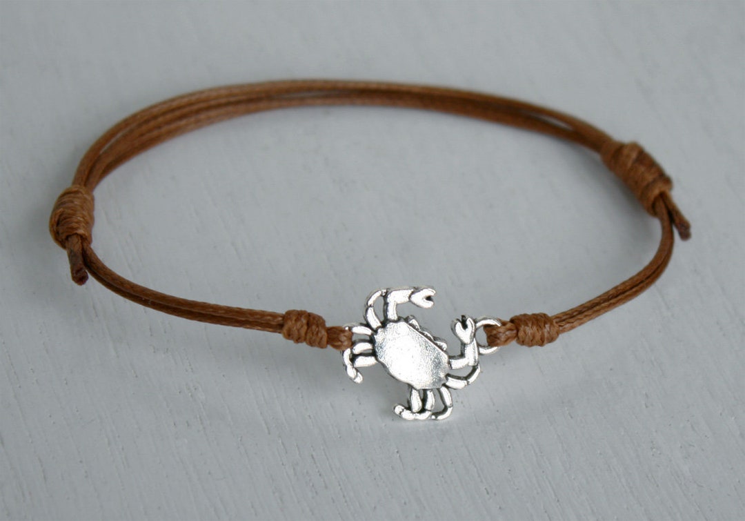 Crab Bracelet Anklet Cancer Zodiac Bracelet Anklet Etsy