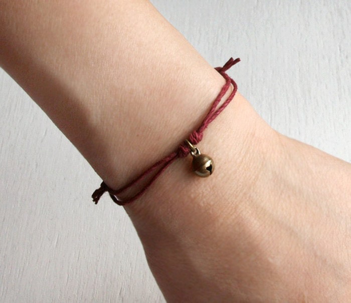 Jingle Bell Bracelet, Jingle Bell Anklet (many colors to choose)
