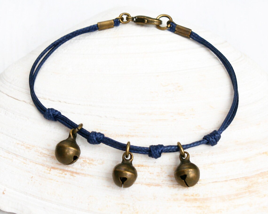 Bell Bracelet Anklet With 3 Bells Etsy