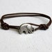 Elephant Leather Bracelet (many colors to choose)