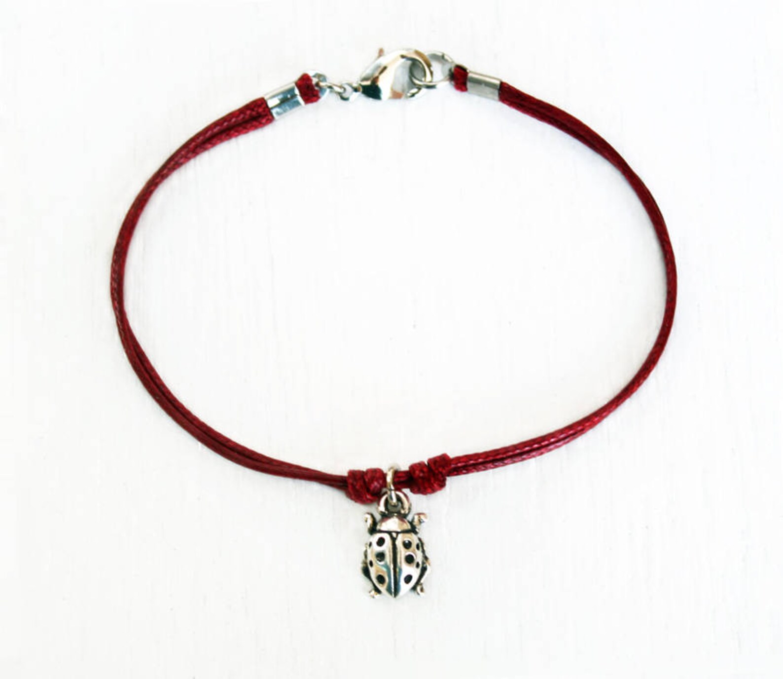 Ladybug Bracelet Ladybug Anklet many Colors to Choose Etsy