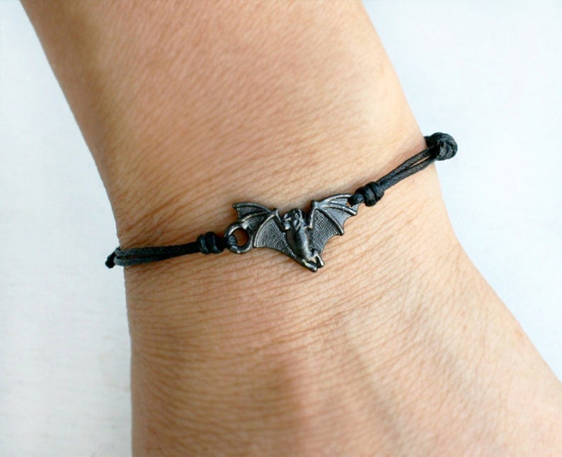 Bat Bracelet Bat Anklet many Cord Color to Choose Etsy