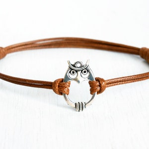 Owl Bracelet Anklet for Man Woman