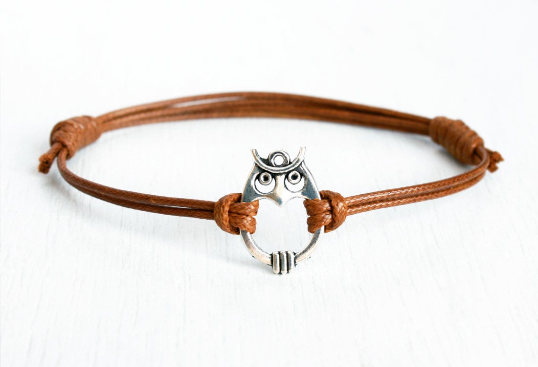 Owl Bracelet Anklet for Man Woman