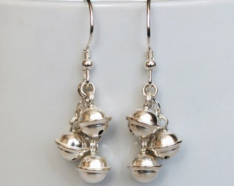 Sterling Silver Jingle Bells Earrings