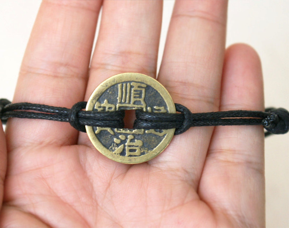 Ancient Chinese Coin Bracelet many Colors to Choose Etsy