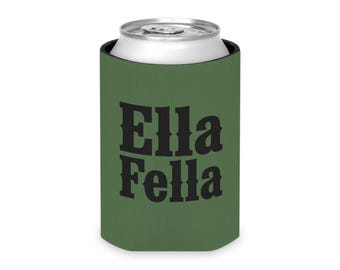 Ella Fella Can Cooler | Neoprene Koozie, Beverage Holder