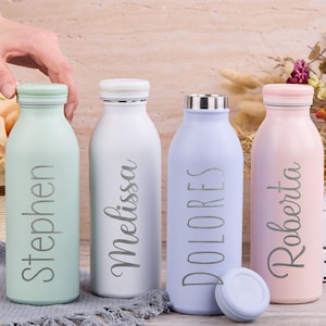 Personalized Kids Water Bottle,Custom Water Bottle Engraved for Boys and Girls,Back to School,Stainless Steel,Summer Camp Toddler Tumbler
