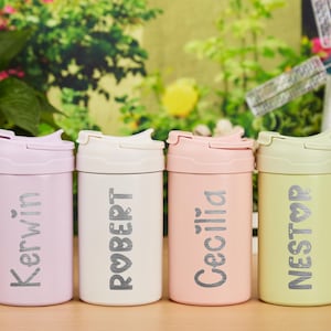 Personalized Kids Water Bottle,Custom Engraved Bottles for Boys and Girls,Back to School,17 oz Stainless Steel Water Bottles,Toddler Tumbler