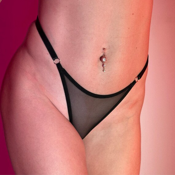 sexy sheer lingerie photos Soraya Embroidered Sheer Bra and Panty Set