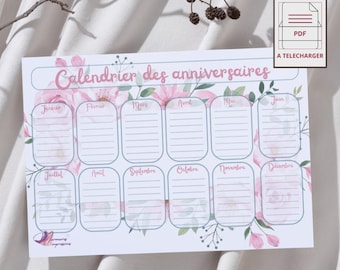 perpetual birthday calendar to print