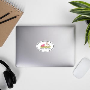 Sticker zonder bellen (Friends – Not Food) | Laptop, computer, telefoon, notebookaccessoire | 1 stuk