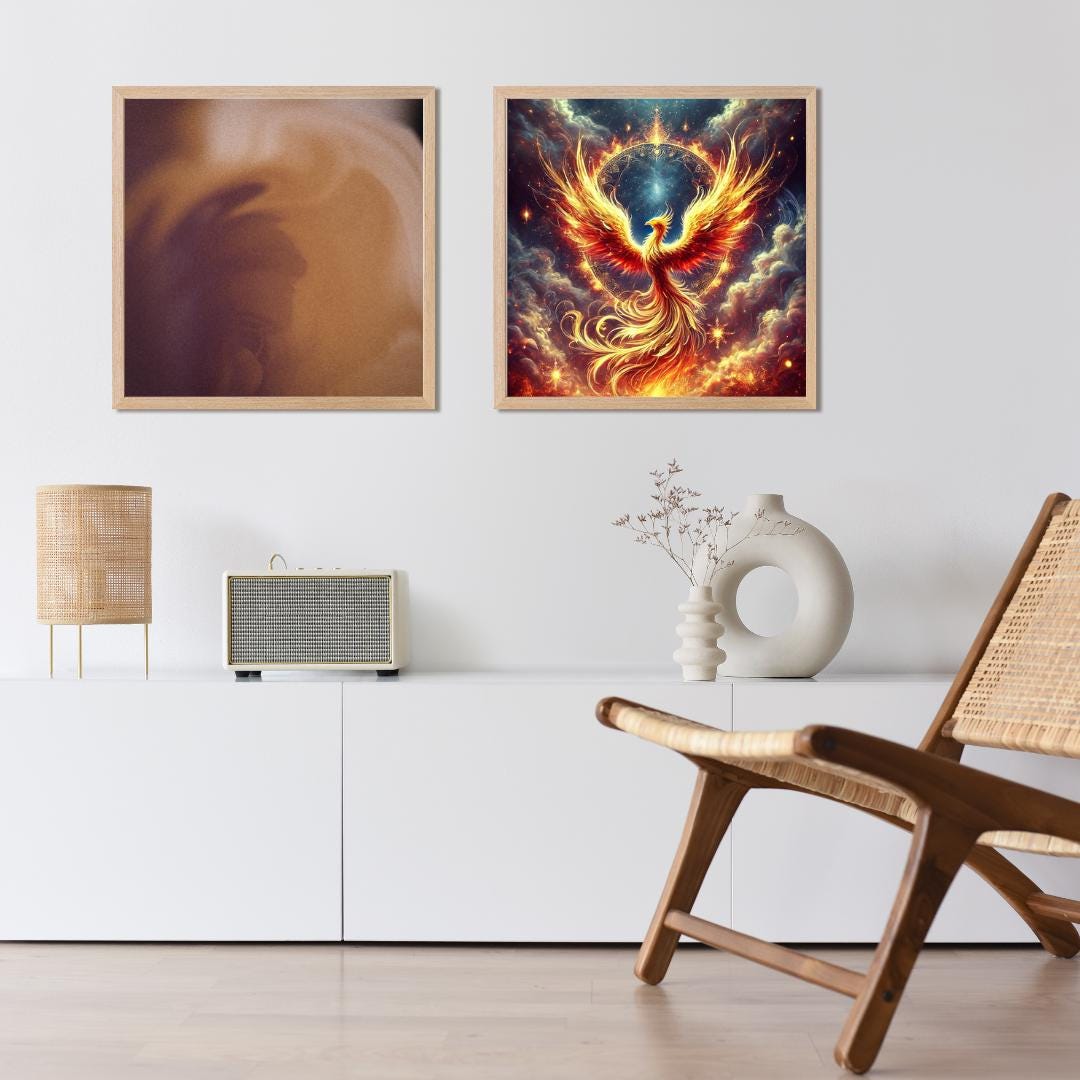Surreal Ethereal Phoenix - Digital Download Art | Mystical Phoenix ...