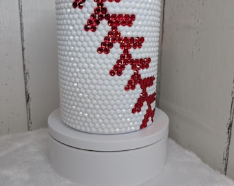 Baseball Bling Rhinestone Tumbler