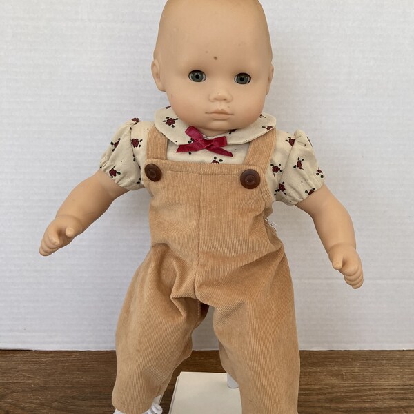 Overalls and Shirt doll clothes made to fit 15 inch baby dolls such as American Girl Bitty Baby or Bitty Baby Twin