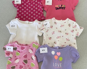 T-shirt made to fit 18 inch dolls such as American Girl dolls