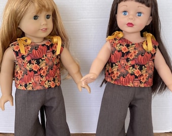 Top and Crop Pants: Fits 18 inch American Girl Dolls