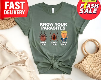 Know Your Parasites T-Shirt: Funny Anti-Trump Political Tee