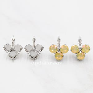 8mm (39ss) ·1088· | Triangle Leverback Earrings | Empty Cup Chain Crafting Jewelry
