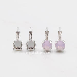 8mm (39ss) ·1088· | Classic Leverback Earrings | Empty Cup Chain Crafting Jewelry