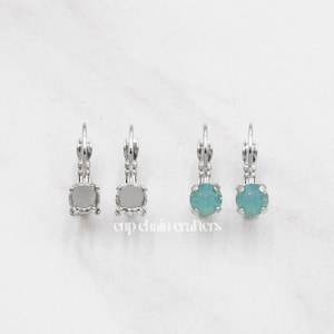 6mm (29ss) ·1088· | Classic Leverback Earrings | Empty Cup Chain Crafting Jewelry