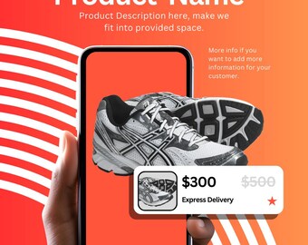 Editable Canva Template to display product