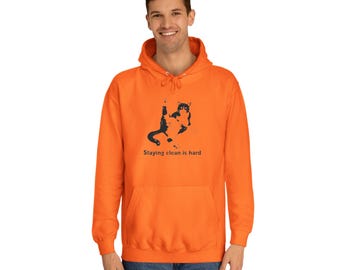 Orange Staying Clean Hoodie