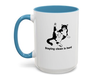 Light Blue Staying Clean Mug