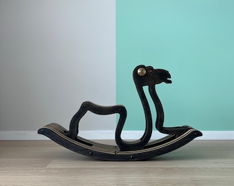 Traditional Wooden Camel Rocking Horse – Christmas & New Year Gift for Children | Heirloom Holiday Keepsake