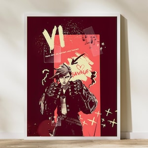 Arcane Vi Poster: League of Legends Wall Art (Digital Print)