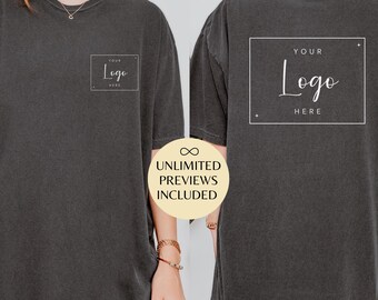 Custom Comfort Colors® Logo Shirt, Personalized Company Tee, Business Logo T-Shirt, Custom Brand Design, Sports Team Uniform Christmas Gift