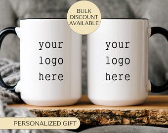 Custom Mug With Logo Custom Logo Mug Custom Bulk Mug Custom Logo Cups Employee Appreciation Logo Mug Team Gifts for Employees Picture Cup