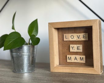 Irish personalized scrabble frame
