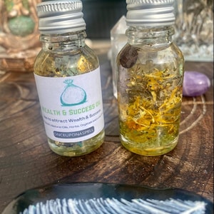 Wealth/Success Ritual Oil | Pagan | Witchcraft | Wiccan | Love Spell | Self Care | Anointing Oil | Fragrance | Flowers | Herbs | Oils