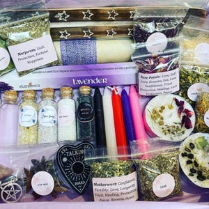 Witches Starter Box | Starter Kit | Witchcraft | Spell Candles | Crystals | Wicca | Pagan | Gifts | Incense | Aromatherapy | Witchy