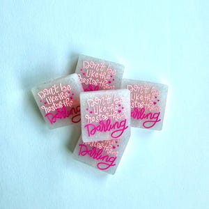 Don’t be like the rest of them Darling Focal Bead, Cute Beads, Silicone Focal Beads, Beads for Pens, Wholesale Beads, Sparkle Focal Bead,