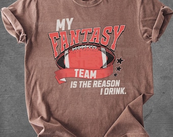 Funny Fantasy Football League Shirt Comfort Colors® Unisex Football Season Tees Men Women Football Lover Gifts Birthday Christmas Game Day
