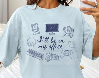 Gamer Girl Comfort Colors® Shirt Cute Streamer Aesthetic Vintage T-Shirt Gaming Gift for Her Women Birthday Christmas Video Game Lover Gift