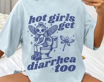 Comfort Colors® Funny Unhinged Meme Shirt Vintage Weirdcore Fairy Shirt for Women Hot Girl Sarcastic Gag Gift Tee Dark Adult Humor Offensive