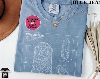 Funny Newfie T-Shirt Unisex Newfoundland Dog Shirt Gift for Dog Owners Newfie Mama Dad Tee Comfort Colors® Bella Canvas Puppy Lover Gifts