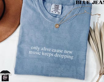 Funny Music Lover Comfort Colors® T-Shirt for Men Women Musician Gifts Minimalist Dark Humor Tees Concert Outfit Song Lyrics Graphic Shirt