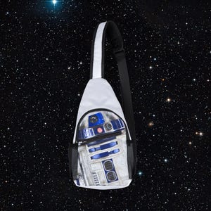 Star Wars Inspired Chest Bag, R2D2 Sling Bag, Geeky Messenger Bag, Cosplay Accessory, Disney