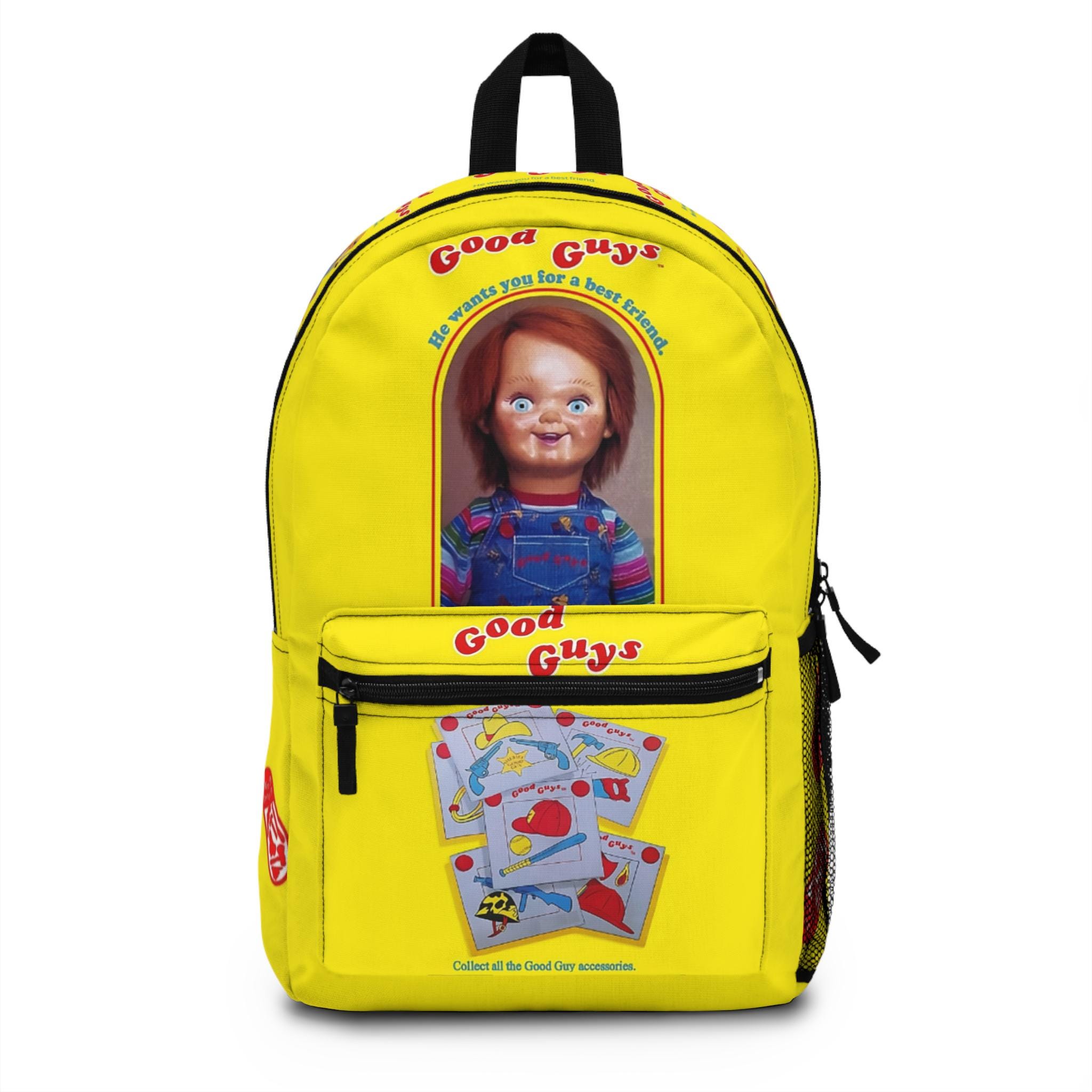 chucky mini backpack Chucky Backpack: Horror School Bag, Cosplay Travel Accessory
