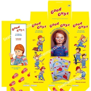 Chucky Box, Child&#39;s Play Box, Cutting files, PNG, PDF Files, With fold lines, Ready for easy assembly