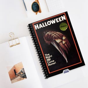 Halloween Horror Spiral Notebook - Perfect for Horror Fans, Journaling, Halloween Parties, Gift Ideas, Back to School